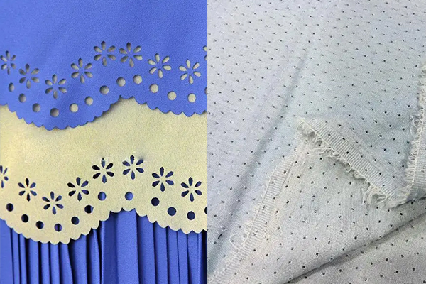 服裝布料透氣孔開孔設備——布料激光打孔機 服裝布料透氣孔開孔設備——布料激光打孔機