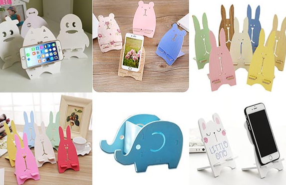 激光雕刻切割手機(jī)展架，給你想要的簡約時尚！