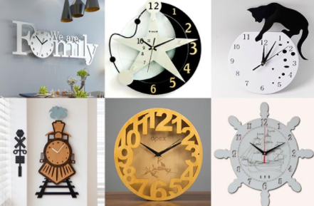 激光雕刻掛鐘，一寸光陰一寸金