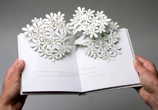 激光鏤空書籍,書籍是人類進步的階梯