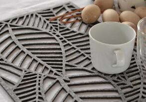 激光切割餐墊，美觀又衛生