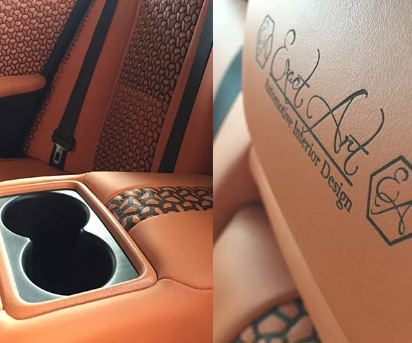 汽車坐墊激光打標,愛車升級秒秒鐘！